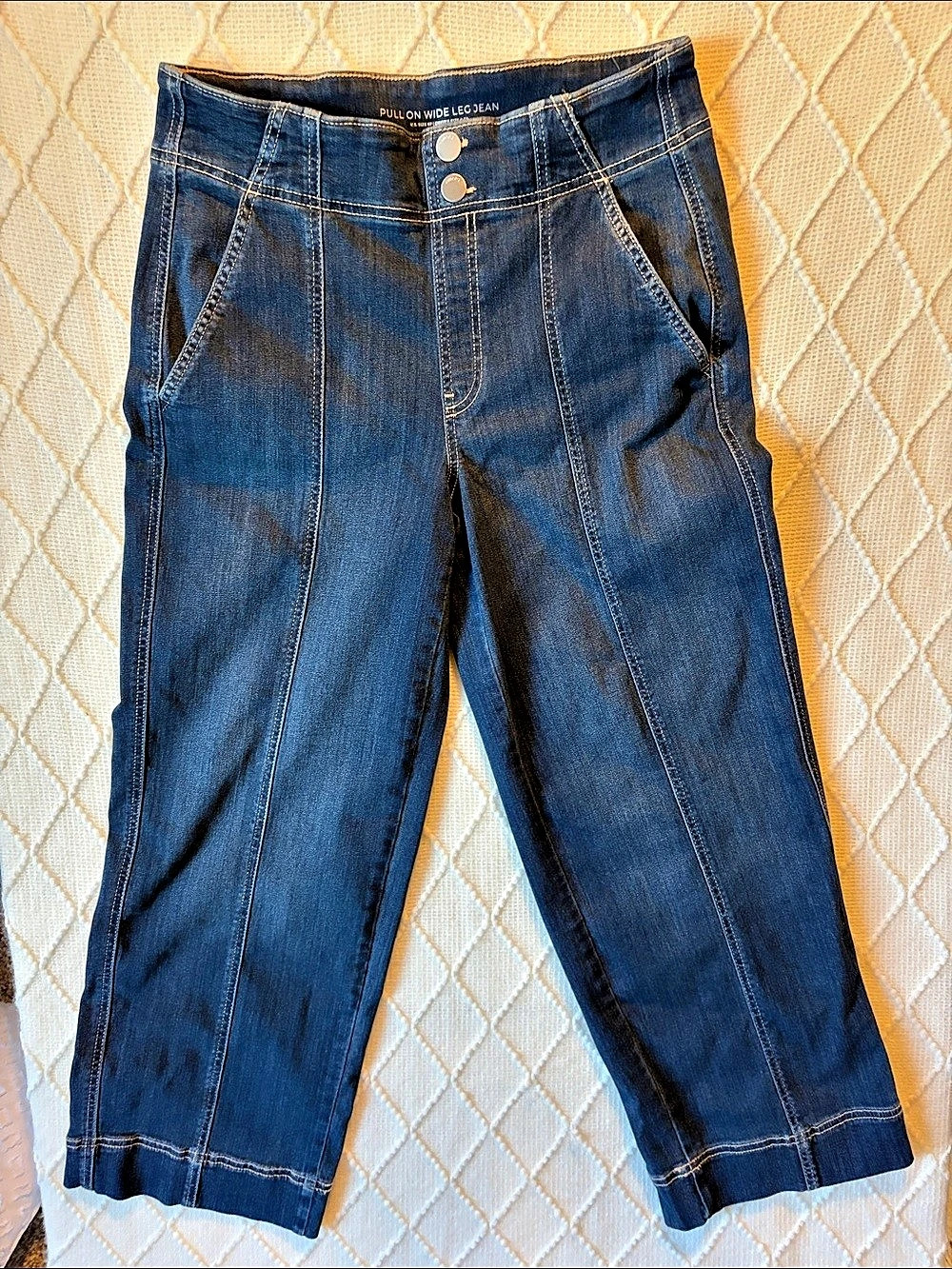 Chico’s  Pull-On Wide Leg Jean Wide Leg Jeans in Blue